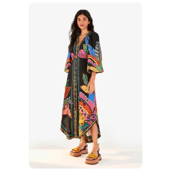Anthropologie Dresses & Skirts - Anthropologie Farm Rio Cool Leopards Dress sz xs